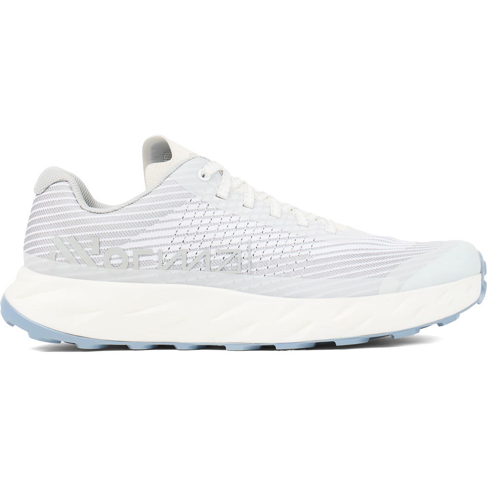 NNORMAL Kjerag 01 Shoe White/Grey - Unisex Zapatillas de trail running - Gris, talla 44, Textil