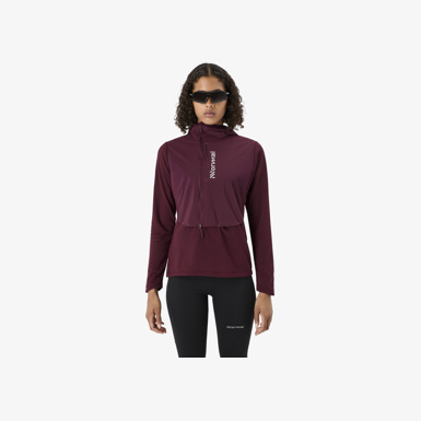 Tech Hoodie W Port Vermut