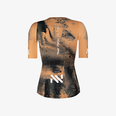 Women's Maillot Orange print