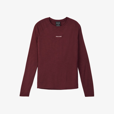 Merino Long Sleeve 02 W Burgundy