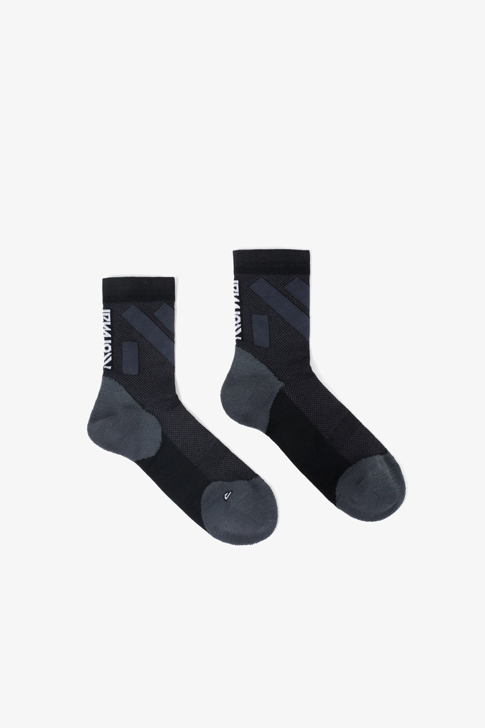 Race Sock Low Cut Mitjons de running compressius de canya baixa negres per a dona