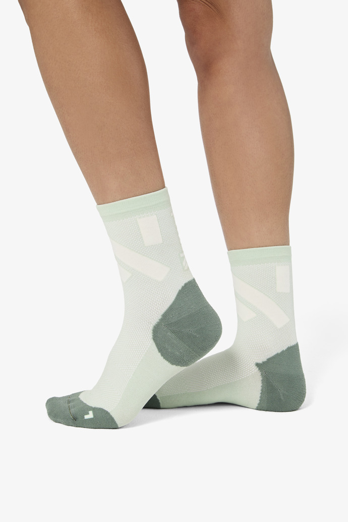 Race Sock Low Cut Green Chaussettes de course vertes pour femmes