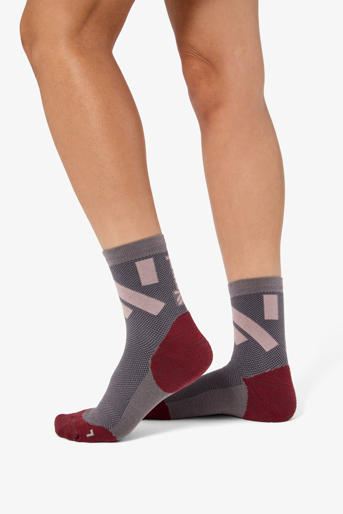 Race Sock Low Cut Purple Chaussettes courtes de course pour femme Violet