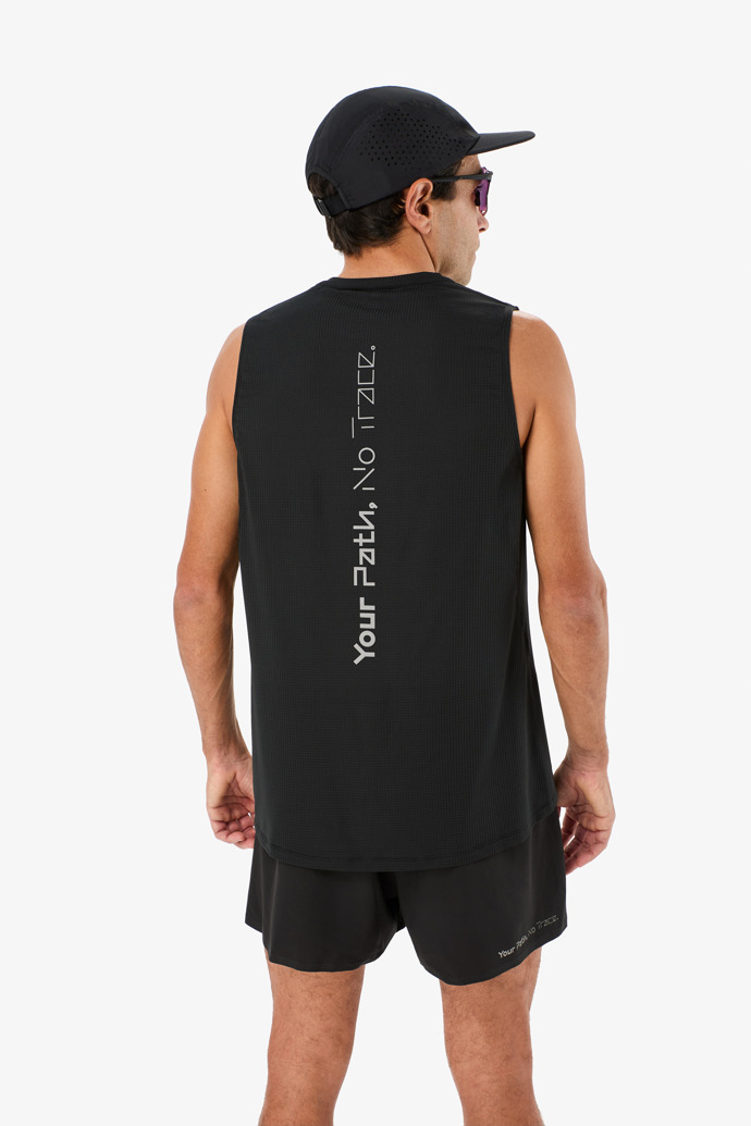 Race Tank NN T-shirt noir de course sans manches pour hommes