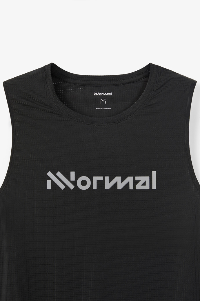 Race Tank NN Schwarzes ärmelloses Renn-T-Shirt für Männer