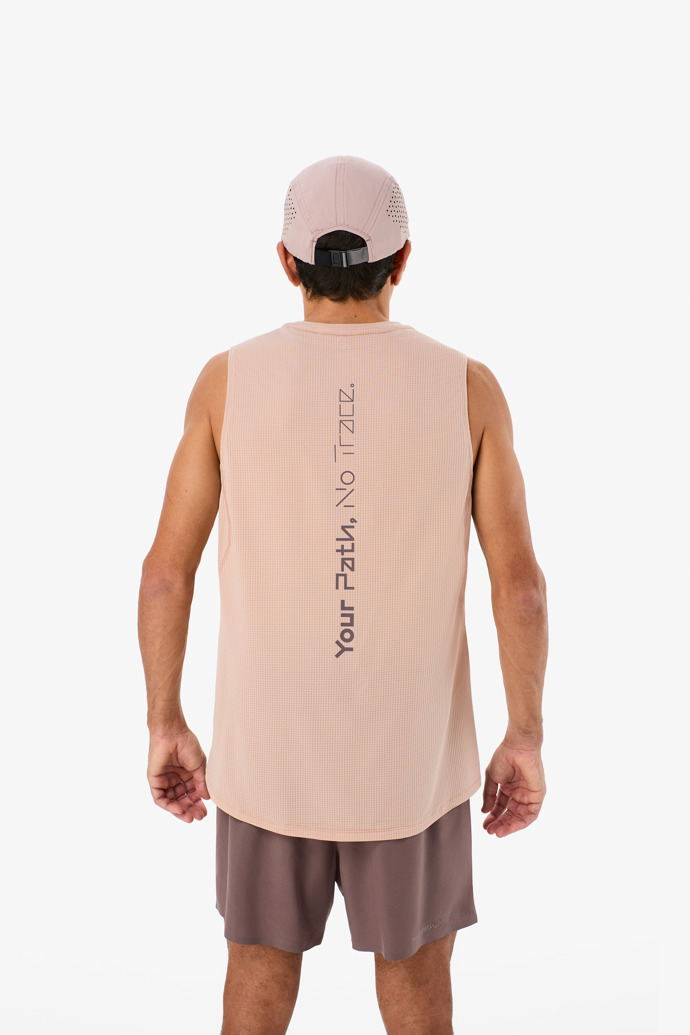 Race Tank NN T-shirt rose de course sans manches pour hommes