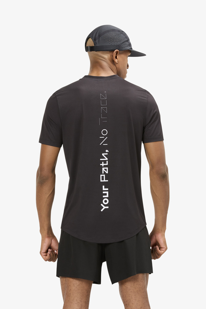 Men’s Race T-Shirt T-shirt de course noir pour homme