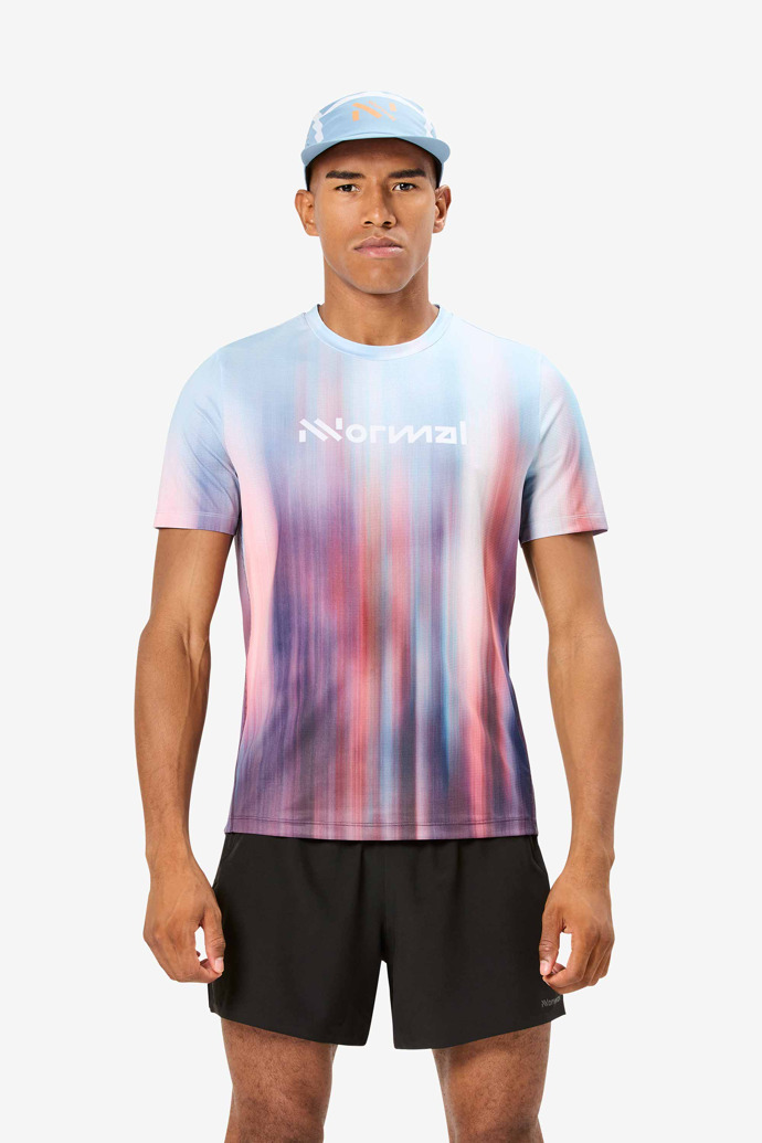 Men’s Race T-Shirt T-shirt de course multicolore pour homme