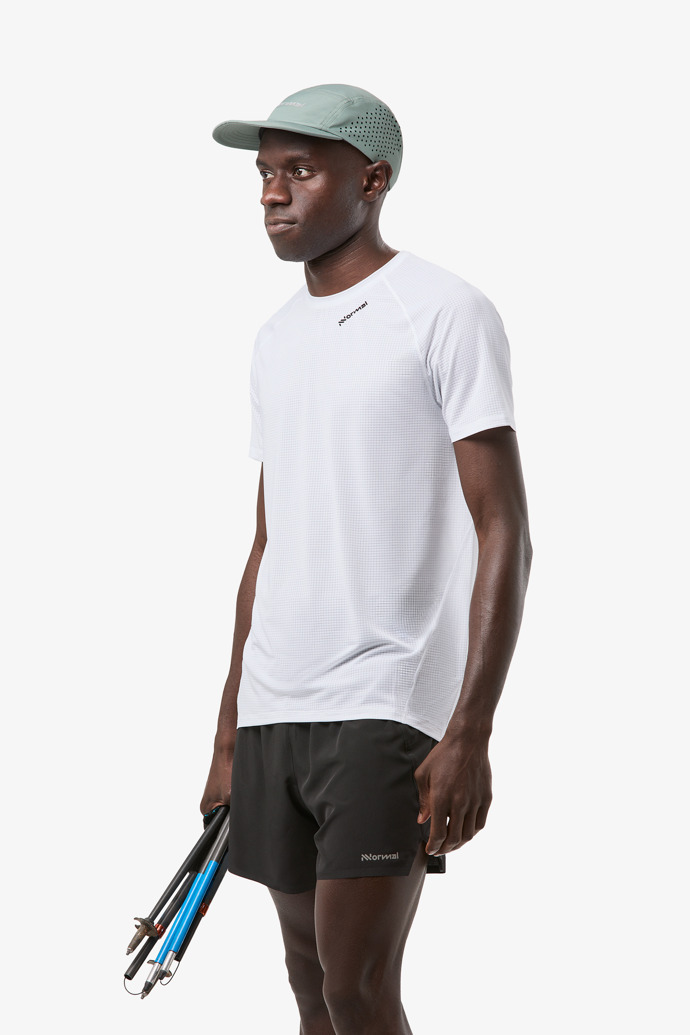 Men’s Race T-Shirt White T-shirt blanc de running pour hommes