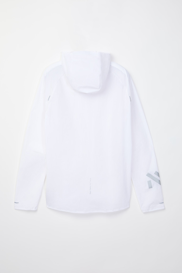 Trail Wind Jacket White Chaqueta cortavientos de trail en blanco para hombre.