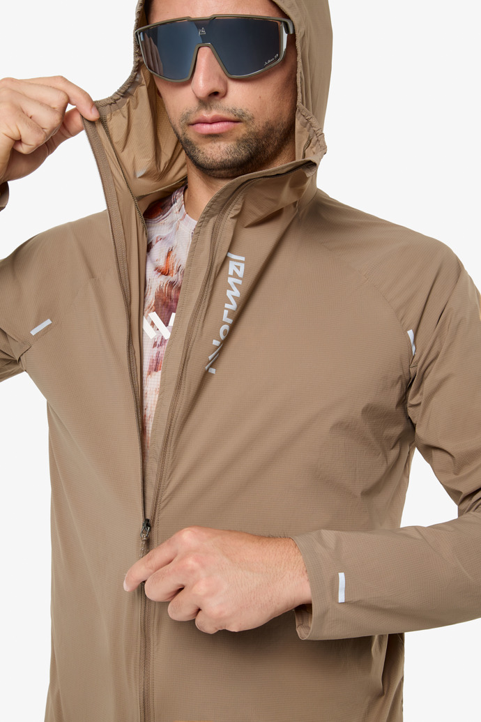 Trail Wind Jacket Light Brown Men's brown trail wind jacket