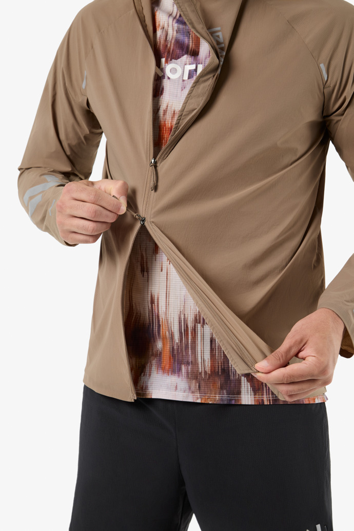 Trail Wind Jacket Light Brown Men's brown trail wind jacket