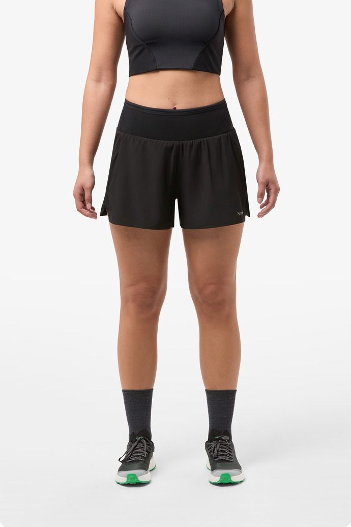 Women’s Race Shorts Black Damen Laufshorts schwarz