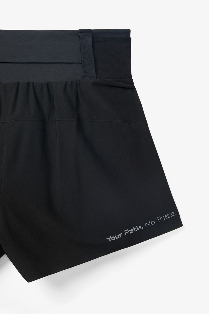 Women’s Race Shorts Black Pantalón running corto negro para mujer