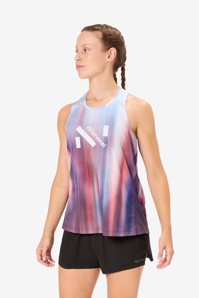 Women’s Race Tank Camiseta running sin mangas multicolor para mujer