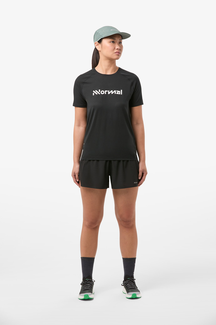Women’s Race T-Shirt NN Black Camiseta NNormal negra para mujer