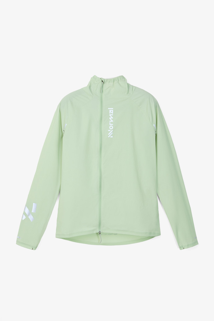 Trail Wind Jacket W Light Green Chaqueta cortavientos de trail en verde para mujer