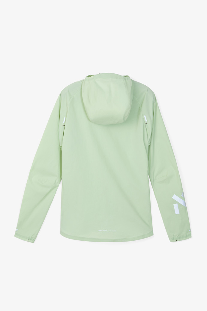 Trail Wind Jacket W Light Green Chaqueta cortavientos de trail en verde para mujer