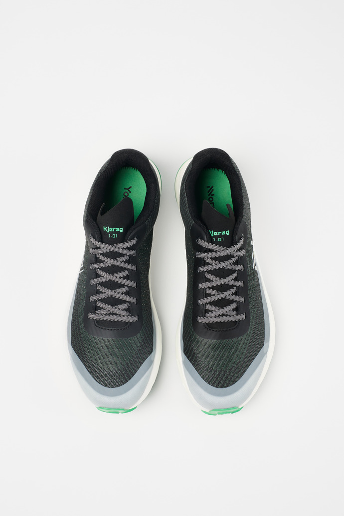 Kjerag Chaussures de trail performance max grises et vertes pour homme