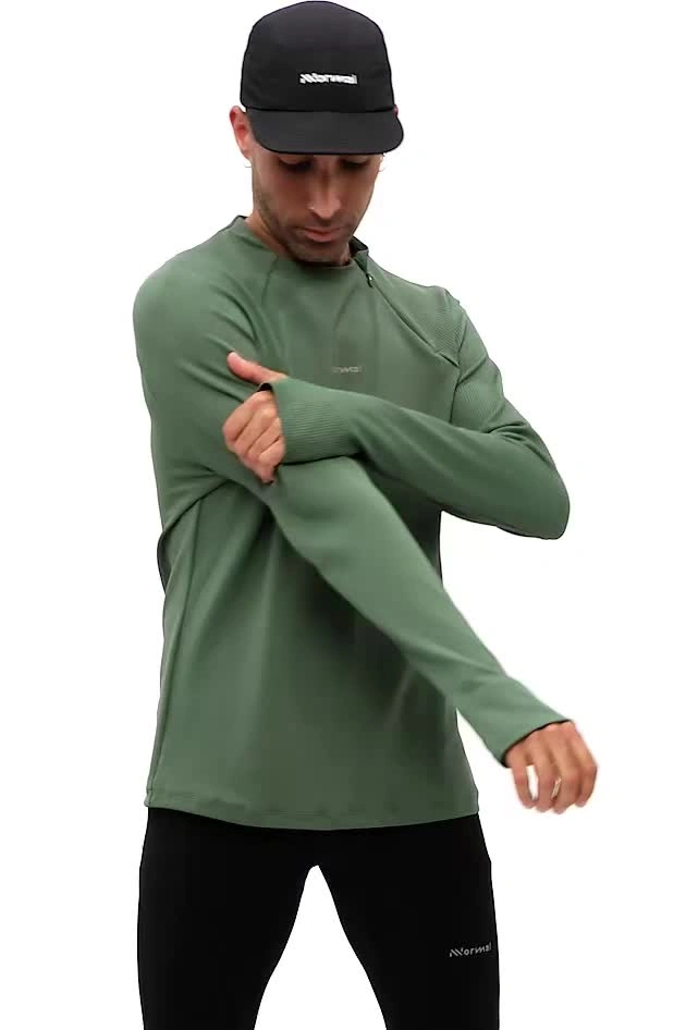 NNormal Trail long sleeve dark green N2CMAF1-002 T-shirts Men