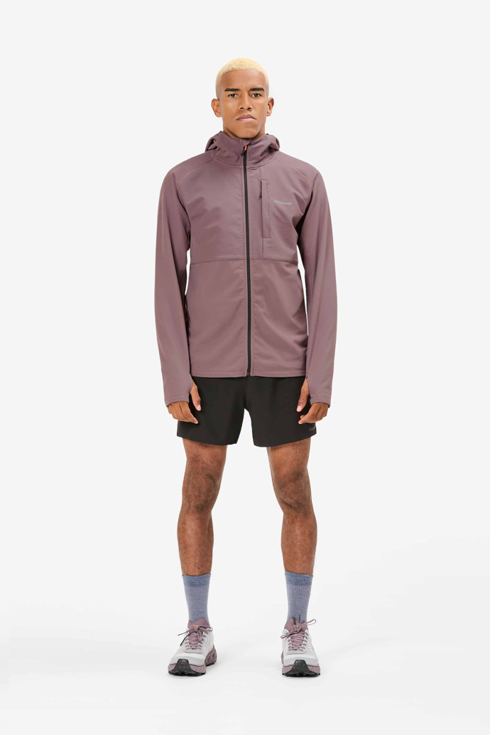 Men’s Active Warm Jacket Veste de montagne violette légère pour homme avec contrôle de température