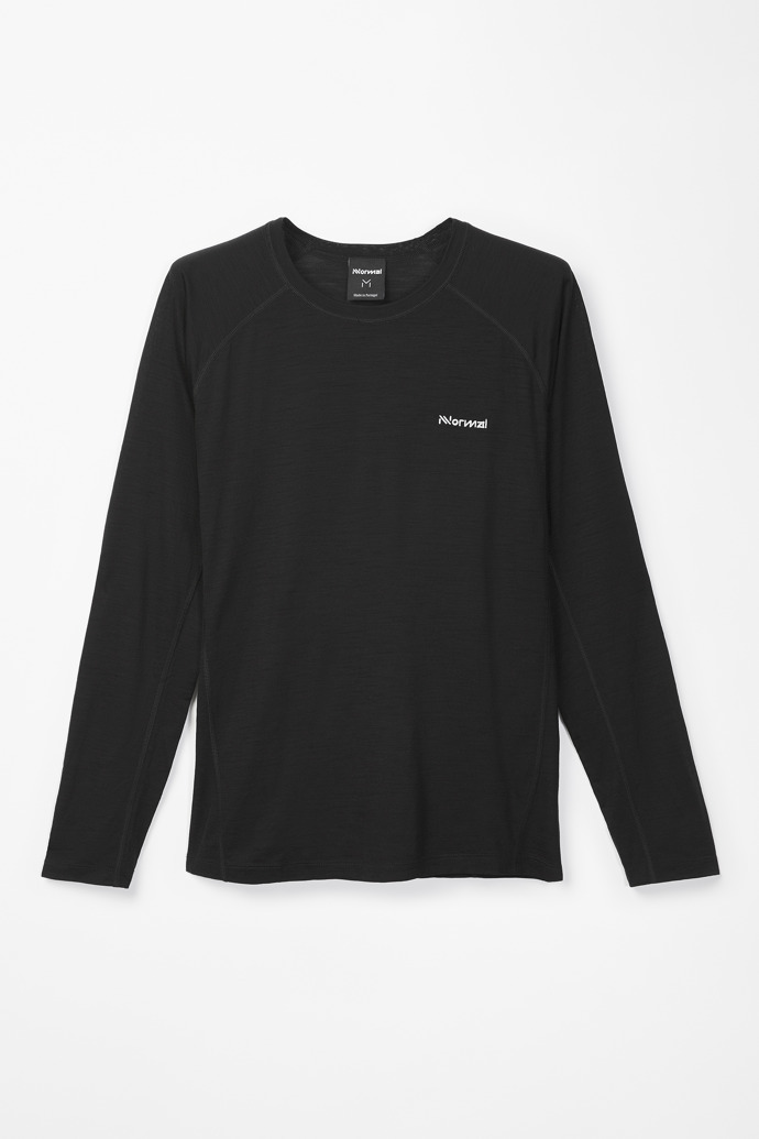 Men’s Merino Long Sleeve T-shirt Men's black merino long-sleeved t-shirt