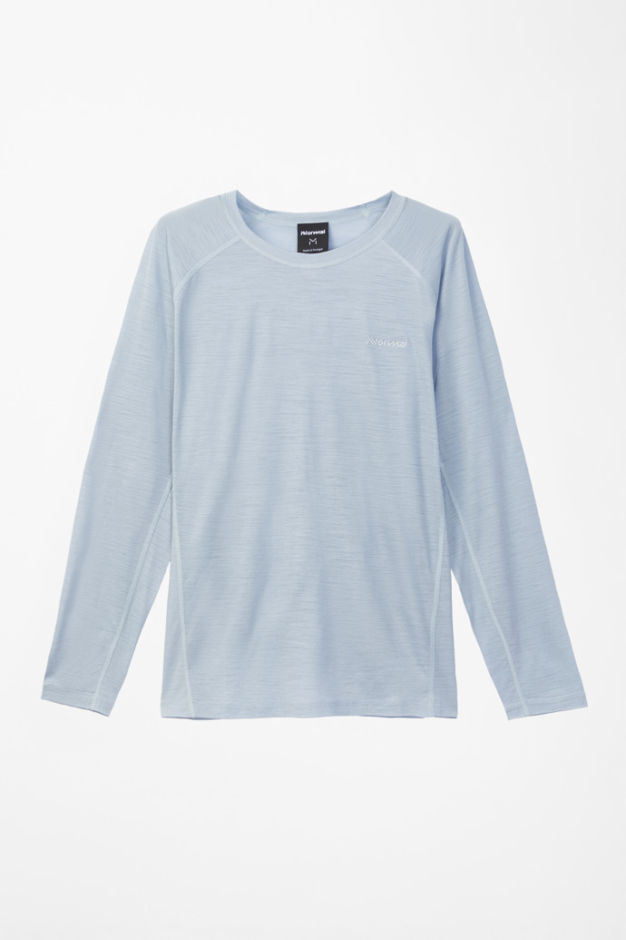 Men’s Merino Long Sleeve T-shirt T-shirt bleu à manches longues en mérinos pour homme