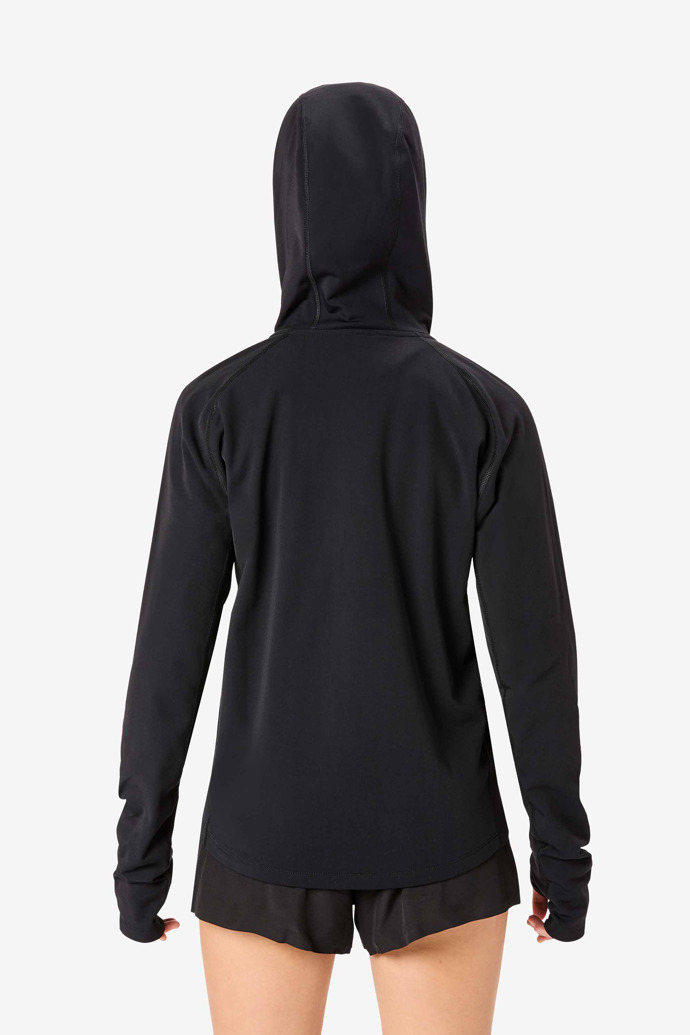 Women’s Active Warm Jacket Chaqueta ligera de montaña negra para mujer con control de temperatura