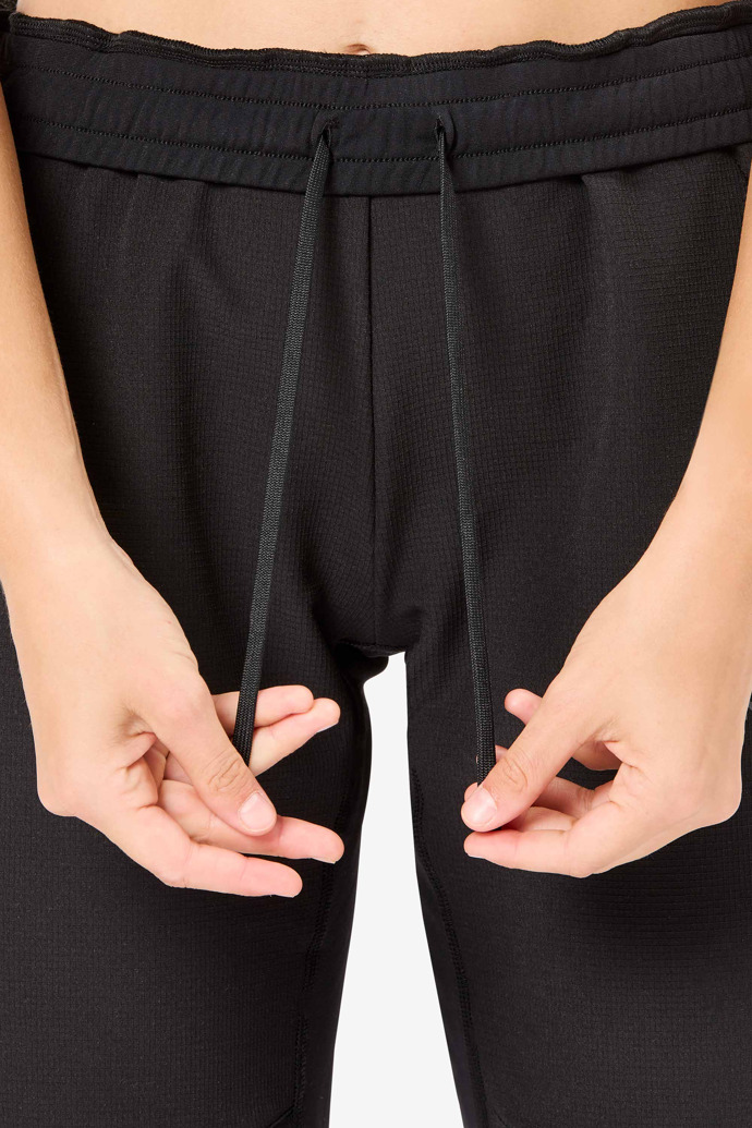Women’s Active Warm Pants Pantalones ligeros de montaña negros para mujer con control de temperatura