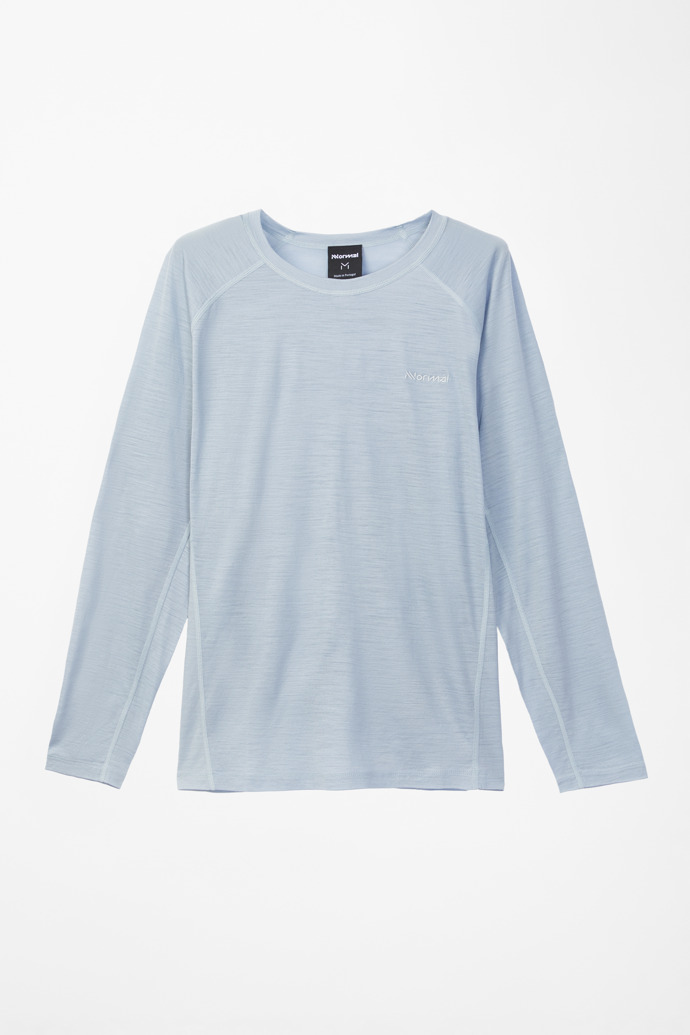 Women’s Merino Long Sleeve T-shirt Women's blue merino long-sleeved t-shirt