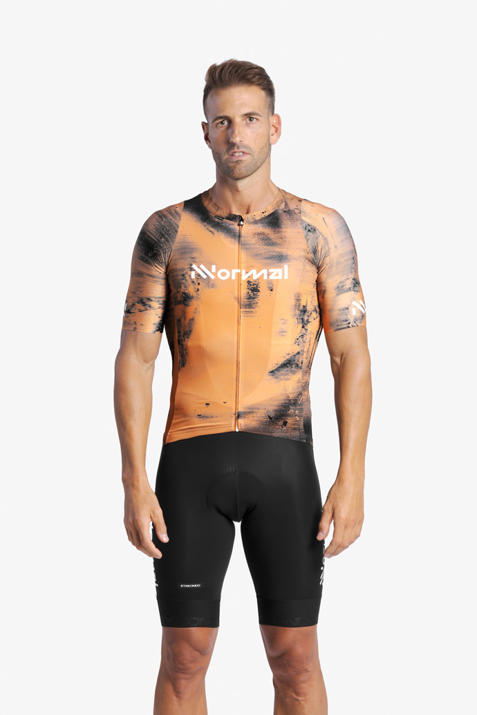 Men's Maillot Orange print