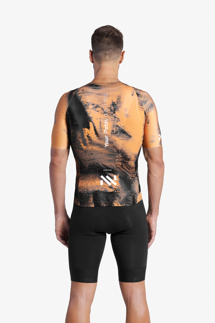 Men's Maillot Orange print