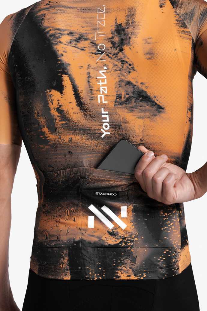 Men's Maillot Orange print