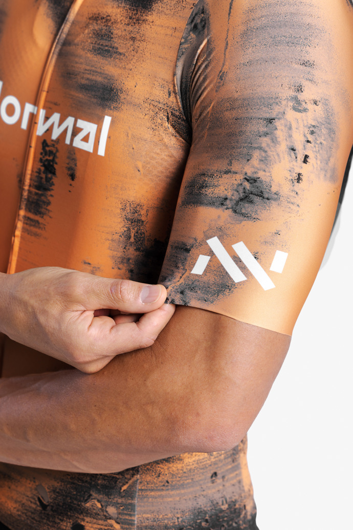 Men's Maillot Orange print