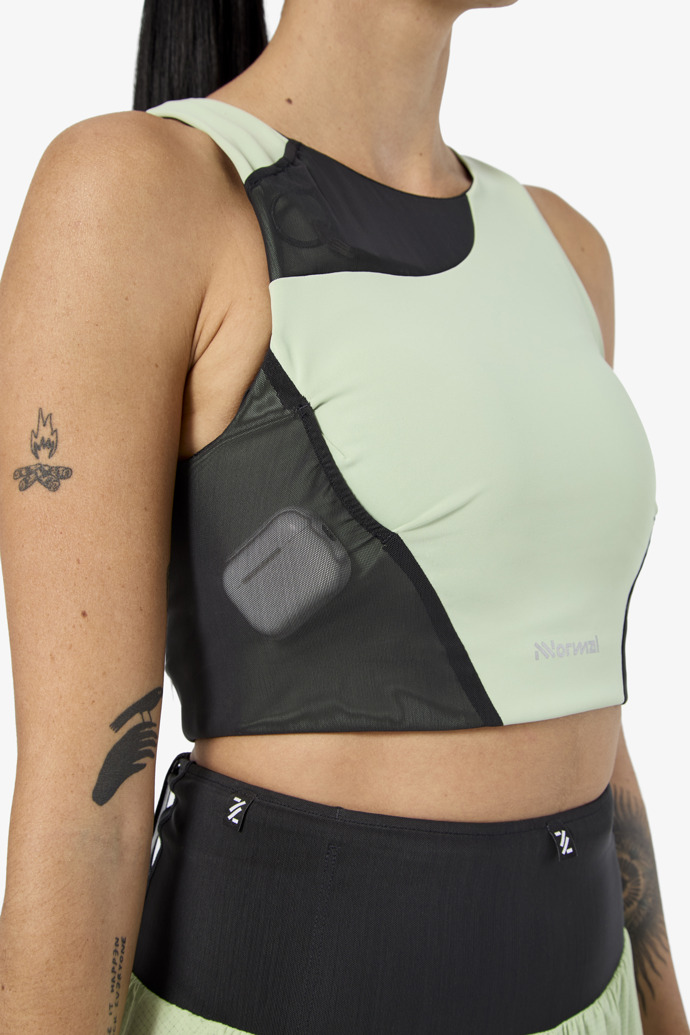 Trail Crop Top 02 W Green Green Women´s Trail Crop Top 02