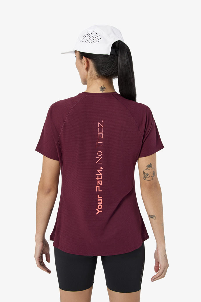 Race T-shirt 02 W Burgundy Burgundy Women´s Race T-Shirt 02