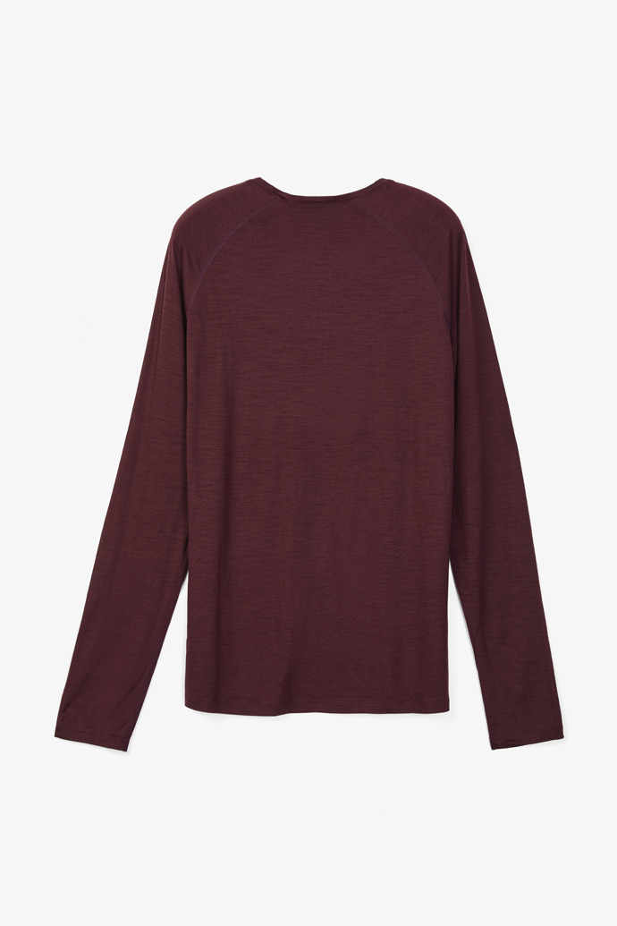Merino Long Sleeve 02 Burgundy Burgundy Men´s Merino Long Sleeve 02