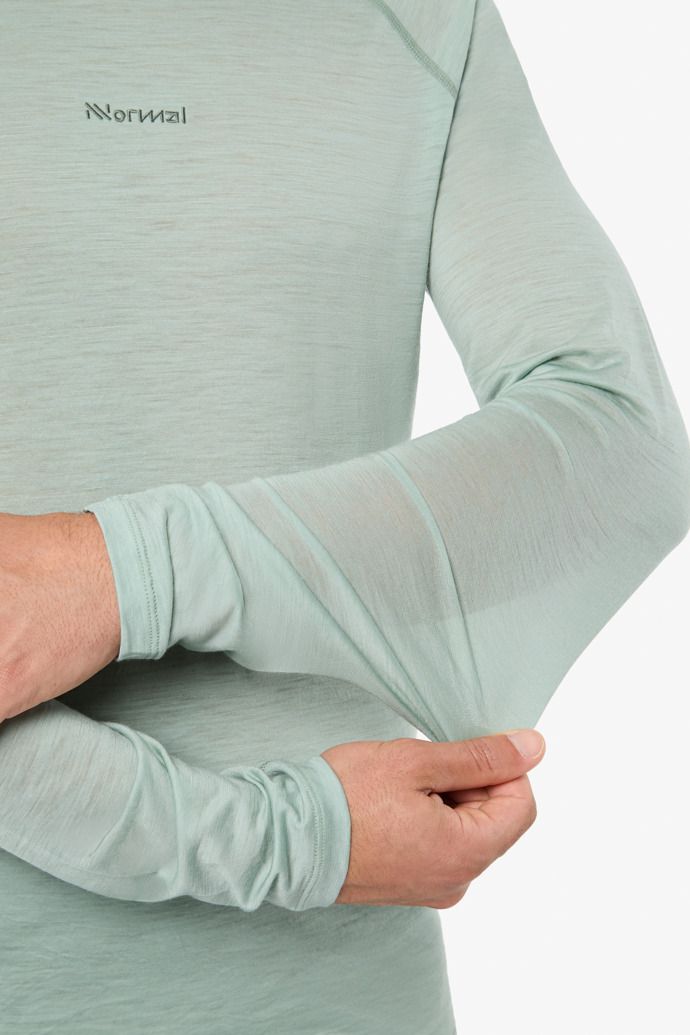 Merino Long Sleeve 02 Green Green men´s Merino Long Sleeve 02