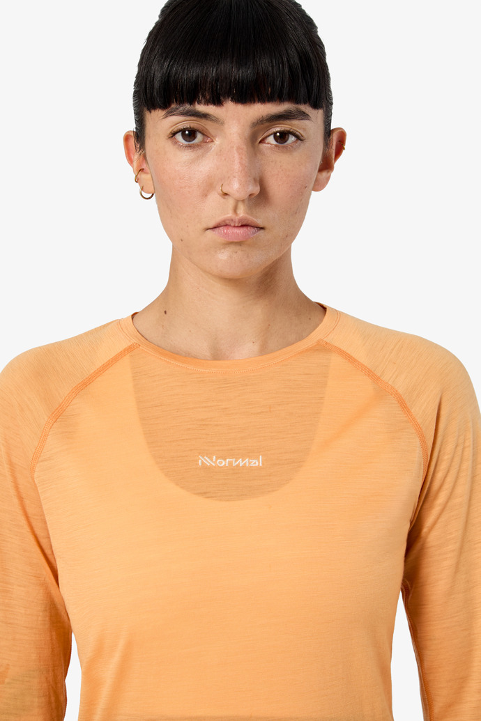 Merino Long Sleeve 02 W Orange Orange Women´s Merino Long Sleeve 02