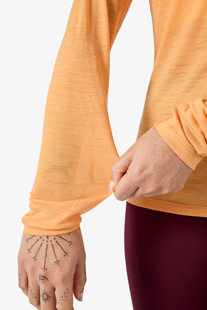 Merino Long Sleeve 02 W Orange Orange Women´s Merino Long Sleeve 02