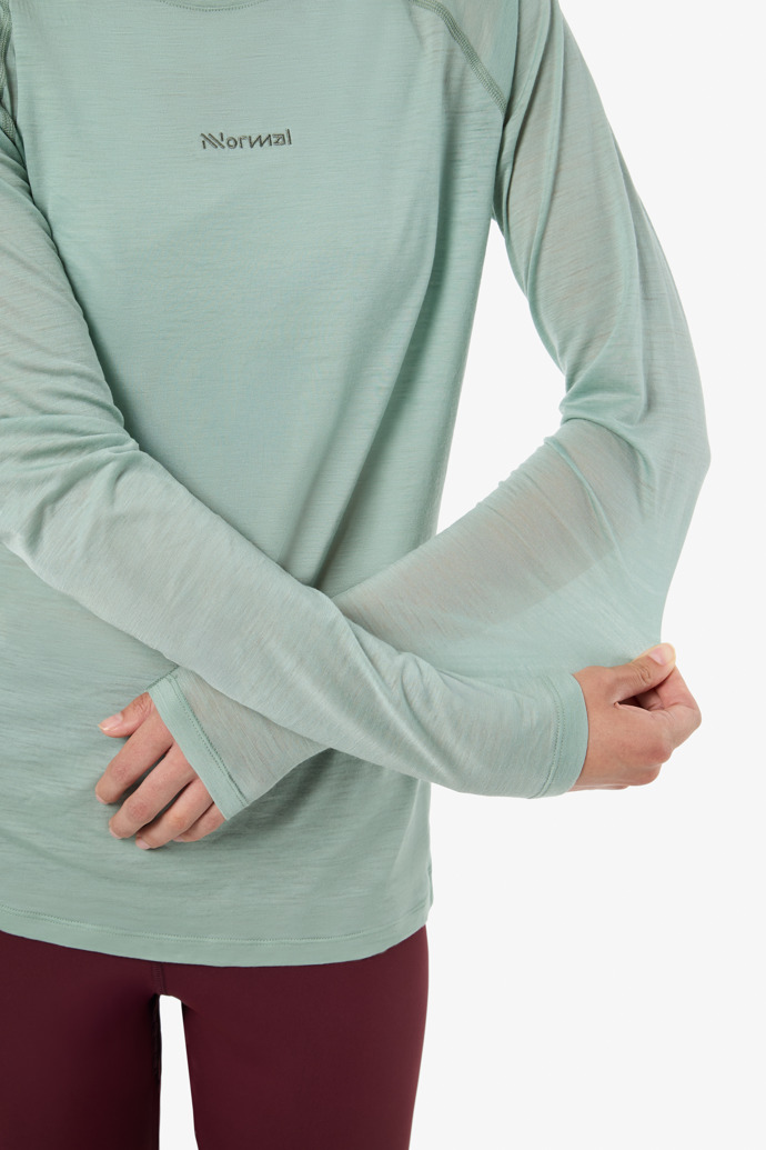 Merino Long Sleeve 02 W Green Green women´s Merino Long Sleeve 03