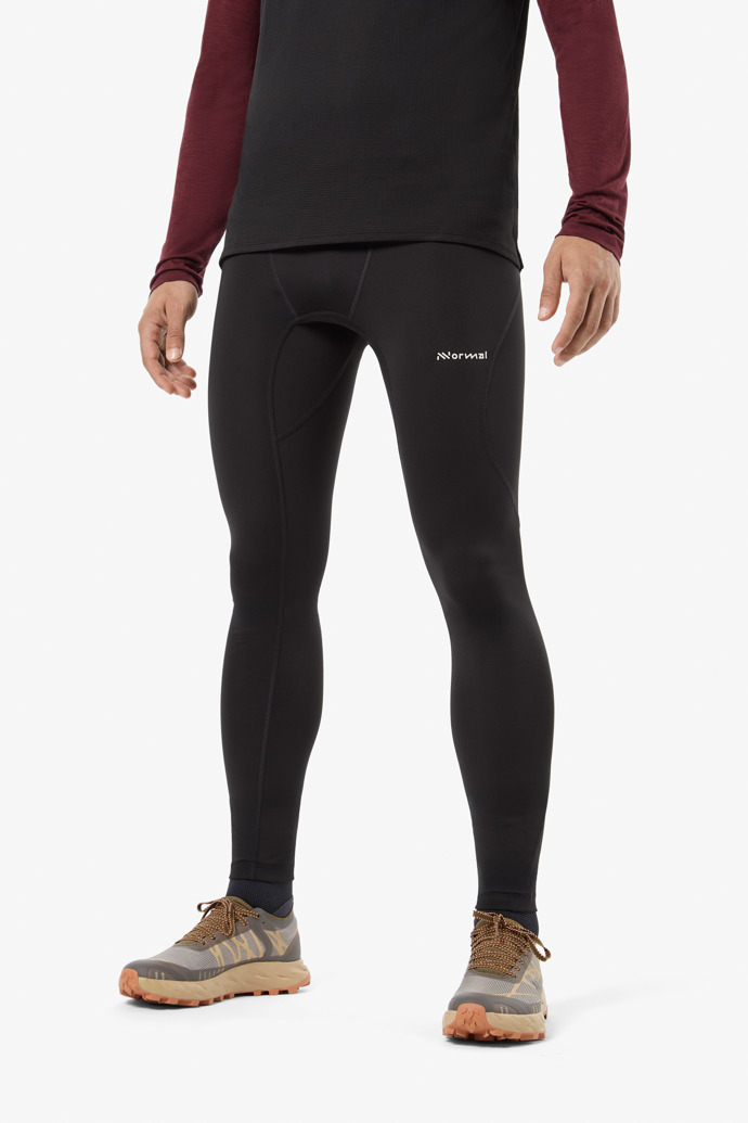 Active Tight Black Men’s Cold Weather Trail Running Tights