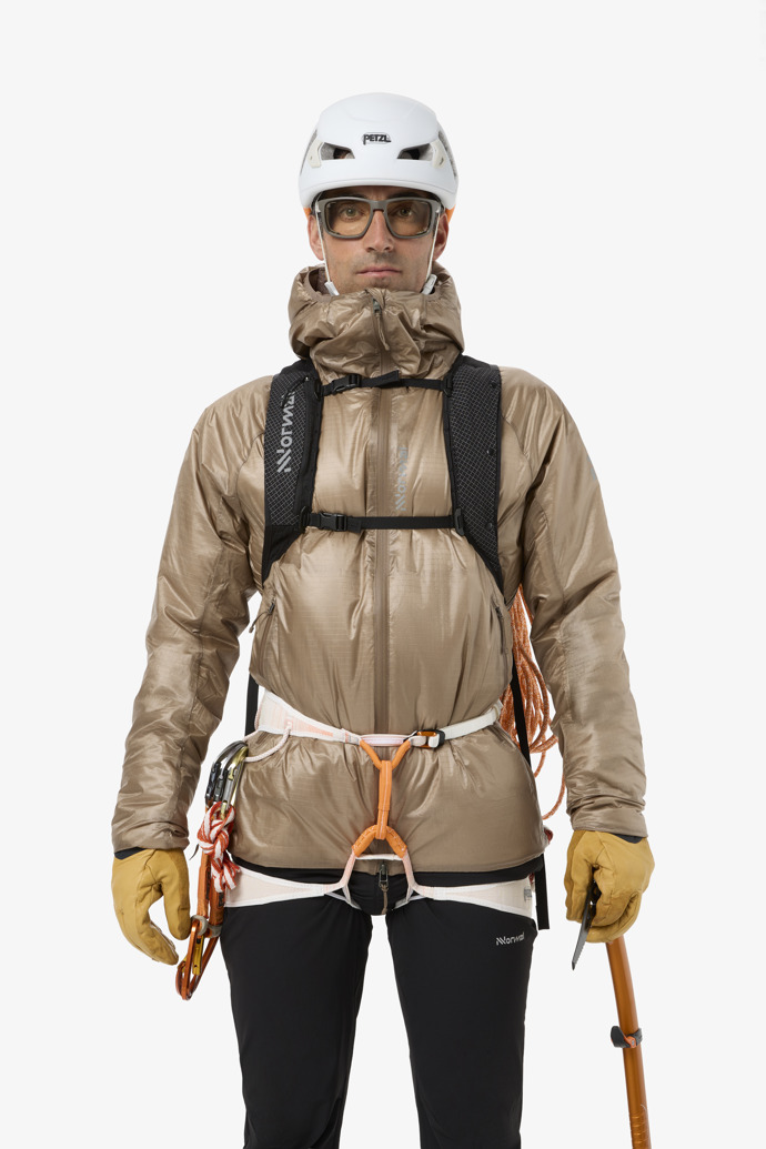 Storen Mig Jacket Brown M Men’s Insulation Jacket for Alpinism