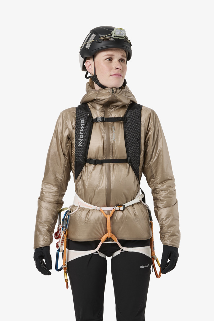 Storen Mig Jacket Brown W Women’s Insulation Jacket for Alpinism