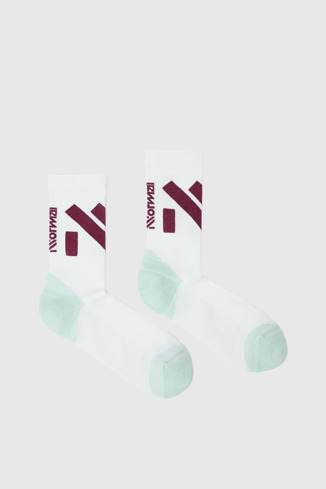 Race Sock White/Green