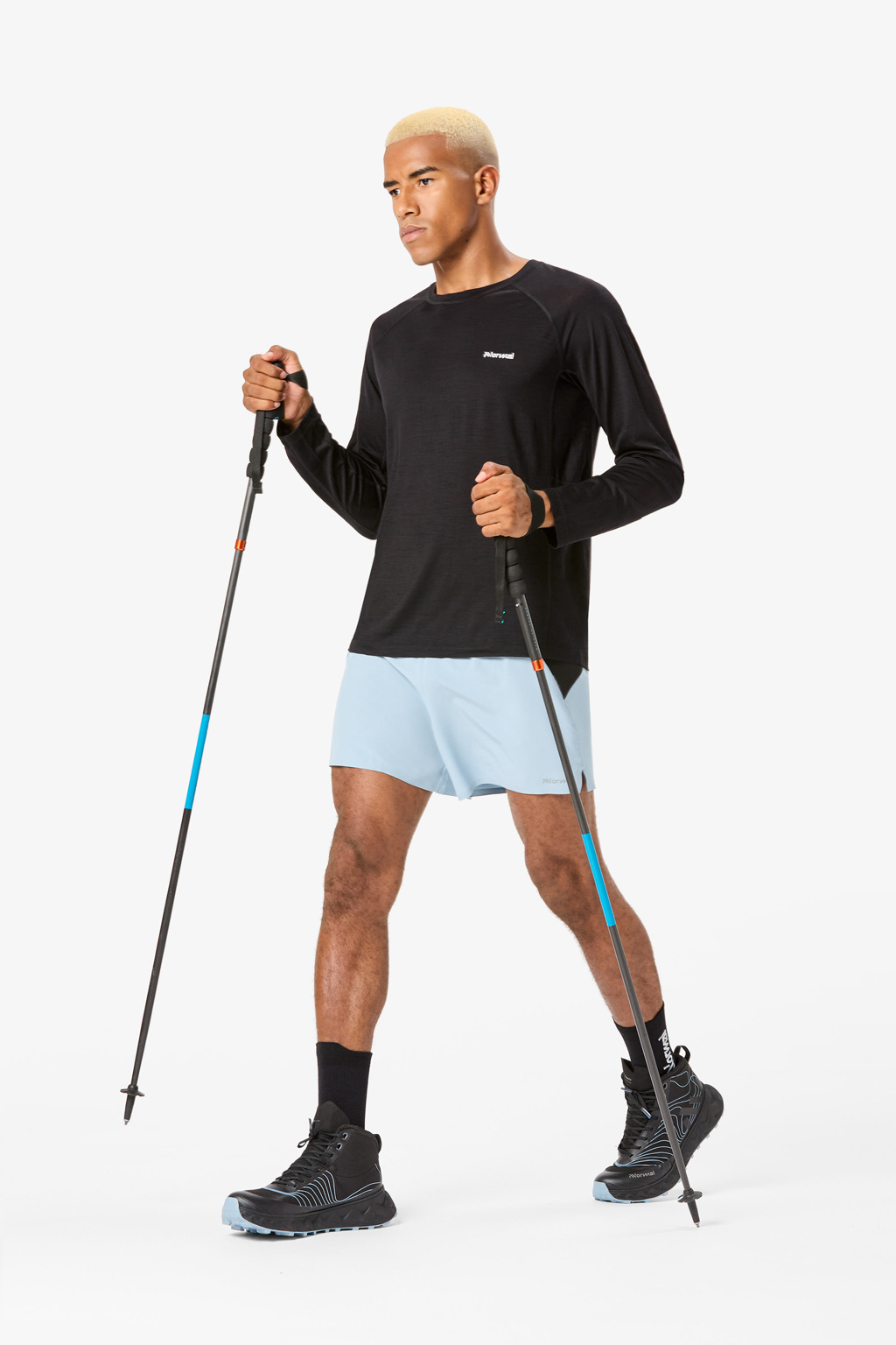 NNormal Men's merino long sleeve t-shirt black N2CMML1-001 T