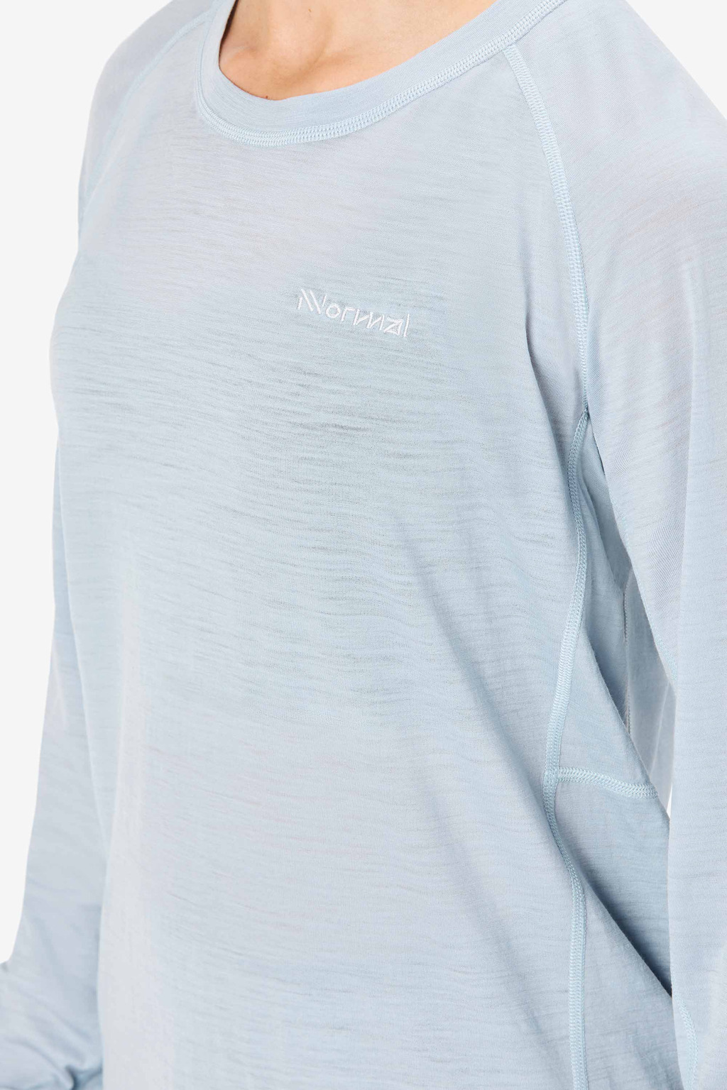 NNormal Women's merino long sleeve t-shirt blue N2CWML1-002 T