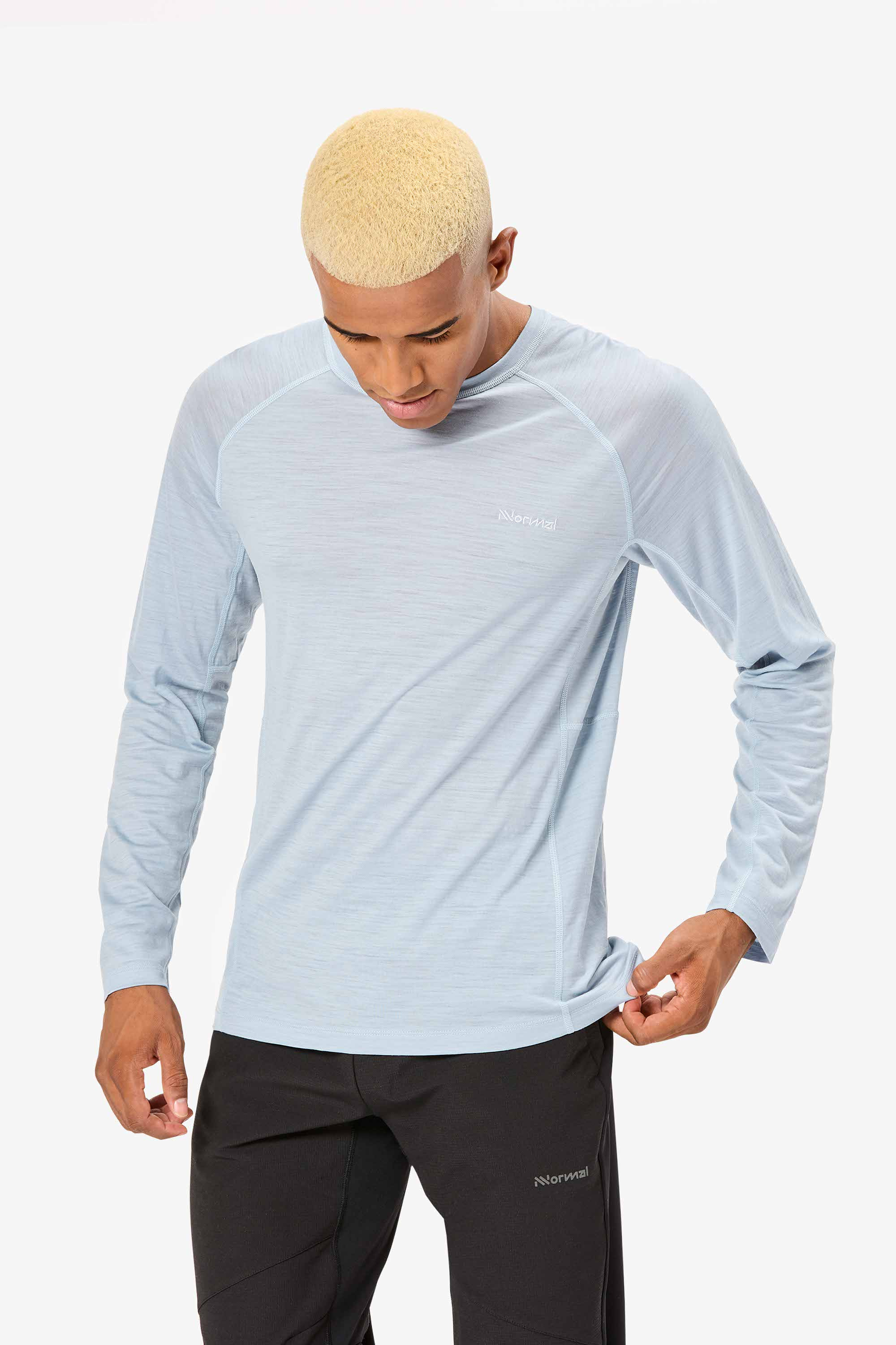 T-shirt à manches courtes en laine mérinos pour homme, haut à rayures, 100%  G, couche de Base en laine mérinos, sous-vêtement léger de Performance, 180  - AliExpress